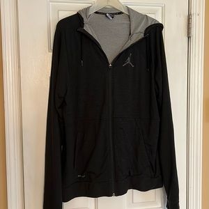Nike Jordan hoodie jacket in charcoal size xl